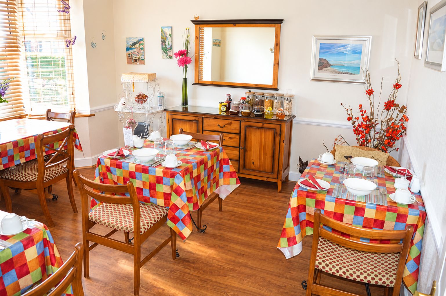The breakfast room at Riversmead